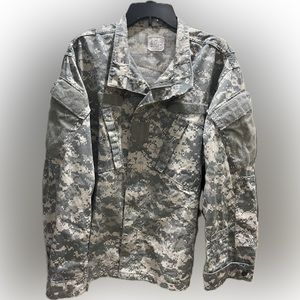 US Army USGI Combat Uniform Camouflage Coat Size Large